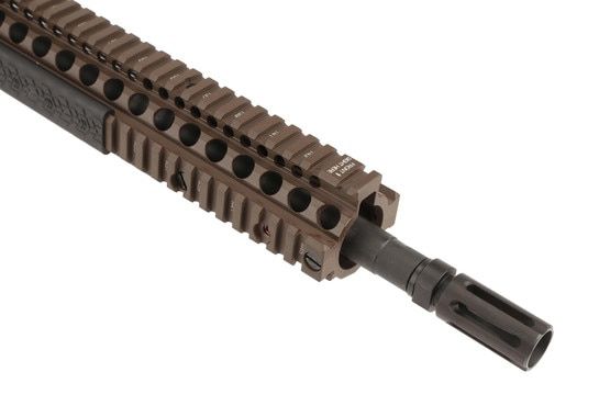 The Daniel Defense 14.5in 5.56 ar-15 carbine with 12.25in M4A1 RIS II quad rail and Pinned Flash hider with rail covers